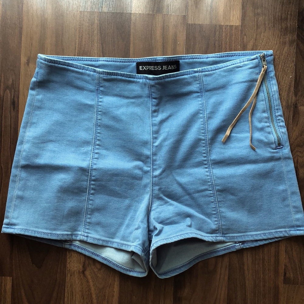 Express High-Waisted Jean Shorts